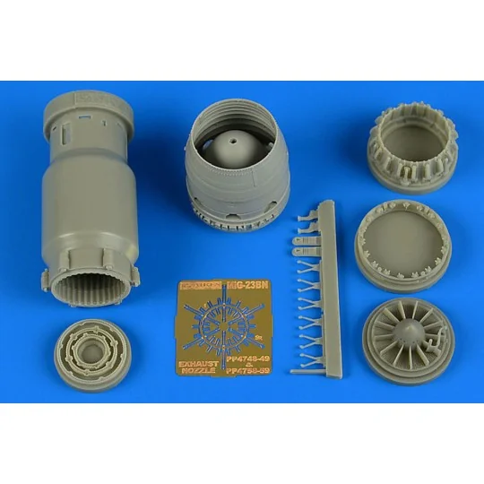 MiG-23BN late exhaust nozzle-opened for Trumpeter, 1/48 - Aires 4748 MiG-23BN late exhaust nozzle-opened for Trumpeter, 1/48 - Aires 4748