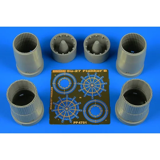 Su-27 Flanker B exhaust nozzles f.Hobby Boss, 1/48 - Aires 4751