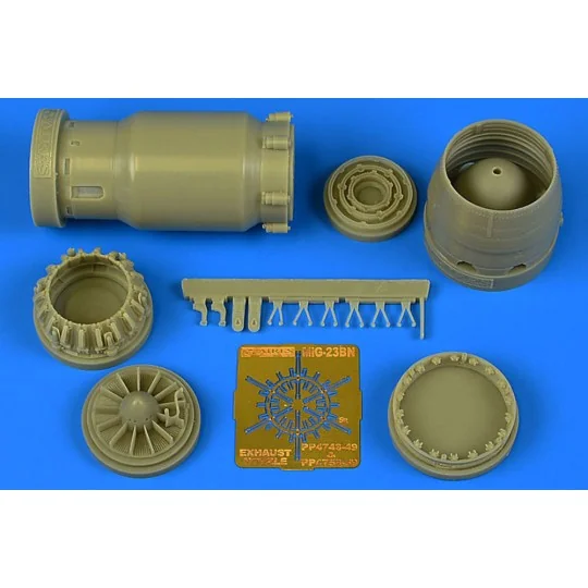 MiG-23BN late exhaust nozzle - opened for Trumpeter, 1/48 - Aires 4759