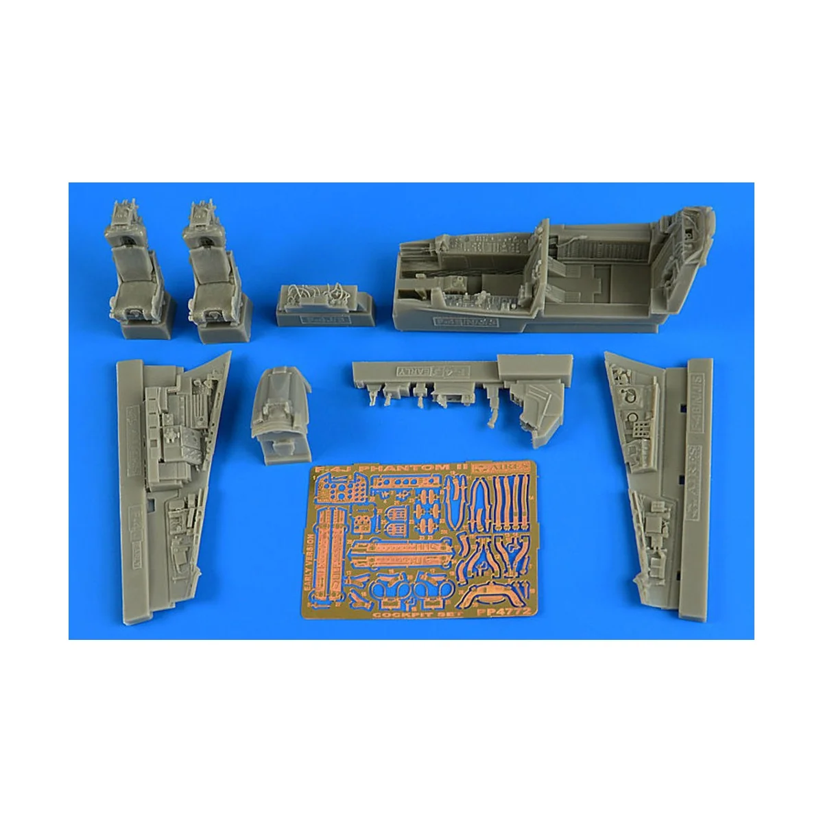 F-4J Phantom II(early v.)Cockpit set for Zoukeimura - Aires 4772 F-4J Phantom II(early v.)Cockpit set for Zoukeimura - Aires 4772