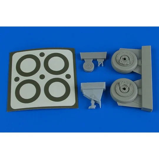 A-1J Skyraider wheels & paint masks for Tamiya, 1/48 - Aires 4788