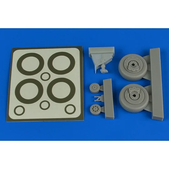 A-1H Skyraider wheels & paint masks for Tamiya, 1/48 - Aires 4793 A-1H Skyraider wheels & paint masks for Tamiya, 1/48 - Aires 4793