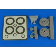 A-1H Skyraider wheels & paint masks for Tamiya, 1/48 - Aires 4793 A-1H Skyraider wheels & paint masks for Tamiya, 1/48 - Aires 4793