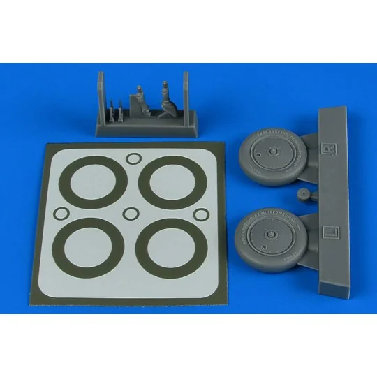I-16 wheels & paint masks for ICM, 1/48 - Aires 4797 I-16 wheels & paint masks for ICM, 1/48 - Aires 4797