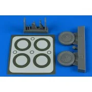 I-16 wheels & paint masks for ICM - Aires 4797