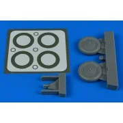 I-153 wheels & paint masks for ICM/Hasegawa, 1/48 - Aires 4799