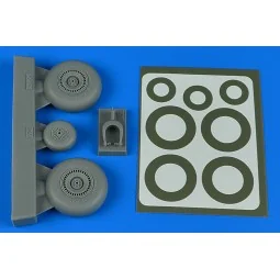 Do 217N wheels & paint masks - early B ICM - Aires 4802