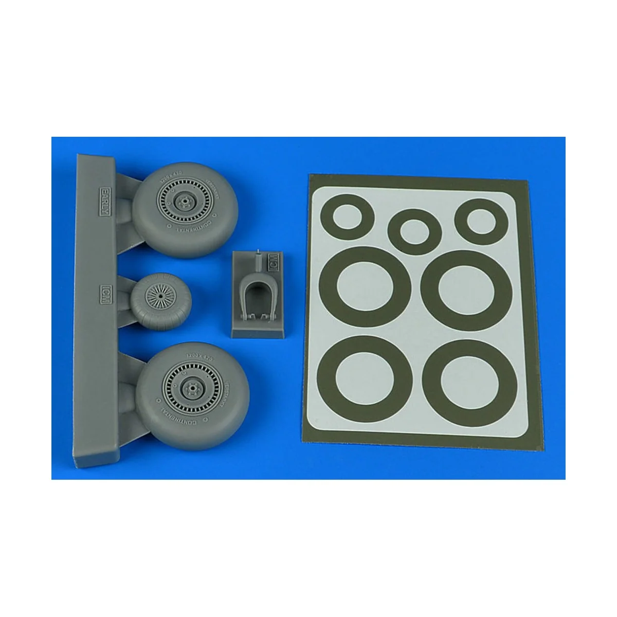 Do 217N wheels & paint masks - early B ICM - Aires 4802