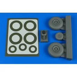 Do 217N wheels & paint masks - late A for ICM - Aires 4804