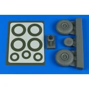 Do 217N wheels & paint masks - late A for ICM - Aires 4804