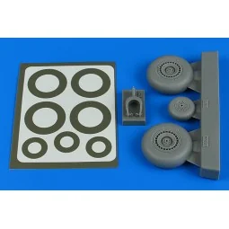 Do 217N wheels & paint masks - late B for ICM - Aires 4806