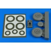 Do 217N wheels & paint masks - late B for ICM, 1/48 - Aires 4806 Do 217N wheels & paint masks - late B for ICM, 1/48 - Aires 4806