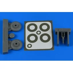 Macchi Mc.202 - early wheels & paint masks for HAS/EDU, 1/48 - Aire...