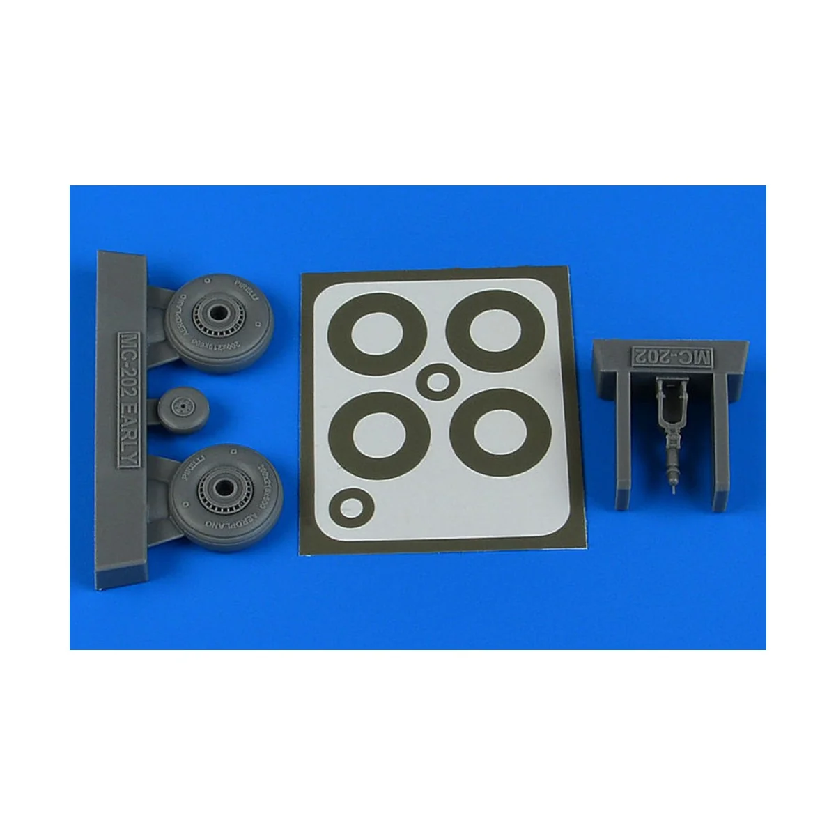 Macchi Mc.202 - early wheels & paint masks for HAS/EDU - Aires 4808