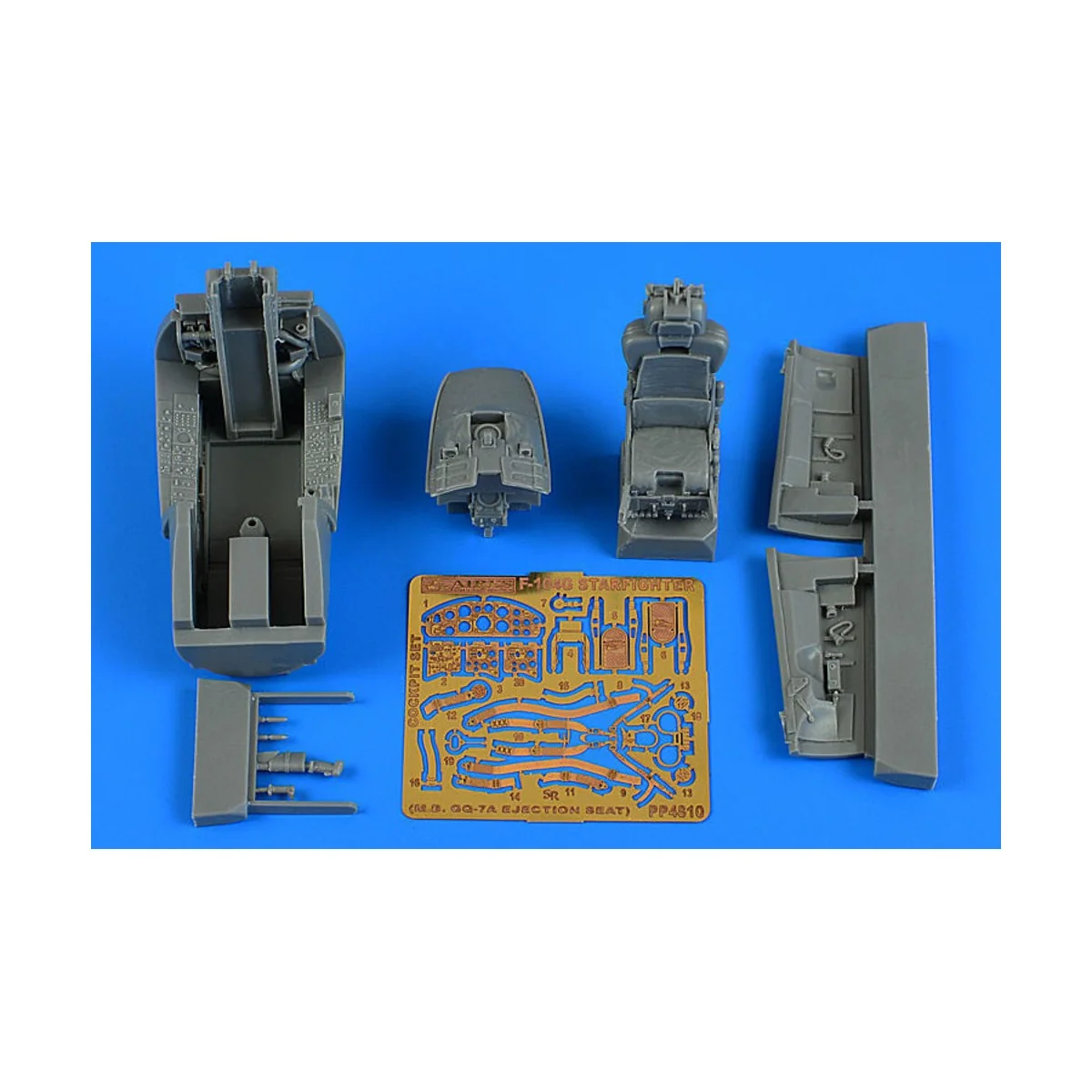 F-104G Starfighter cockpit set (M.B. GQ-7A ej. seat) for Kinetic - ...