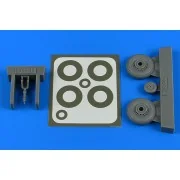 Macchi Mc.205 wheels & paint masks for Hasegawa - Aires 4811