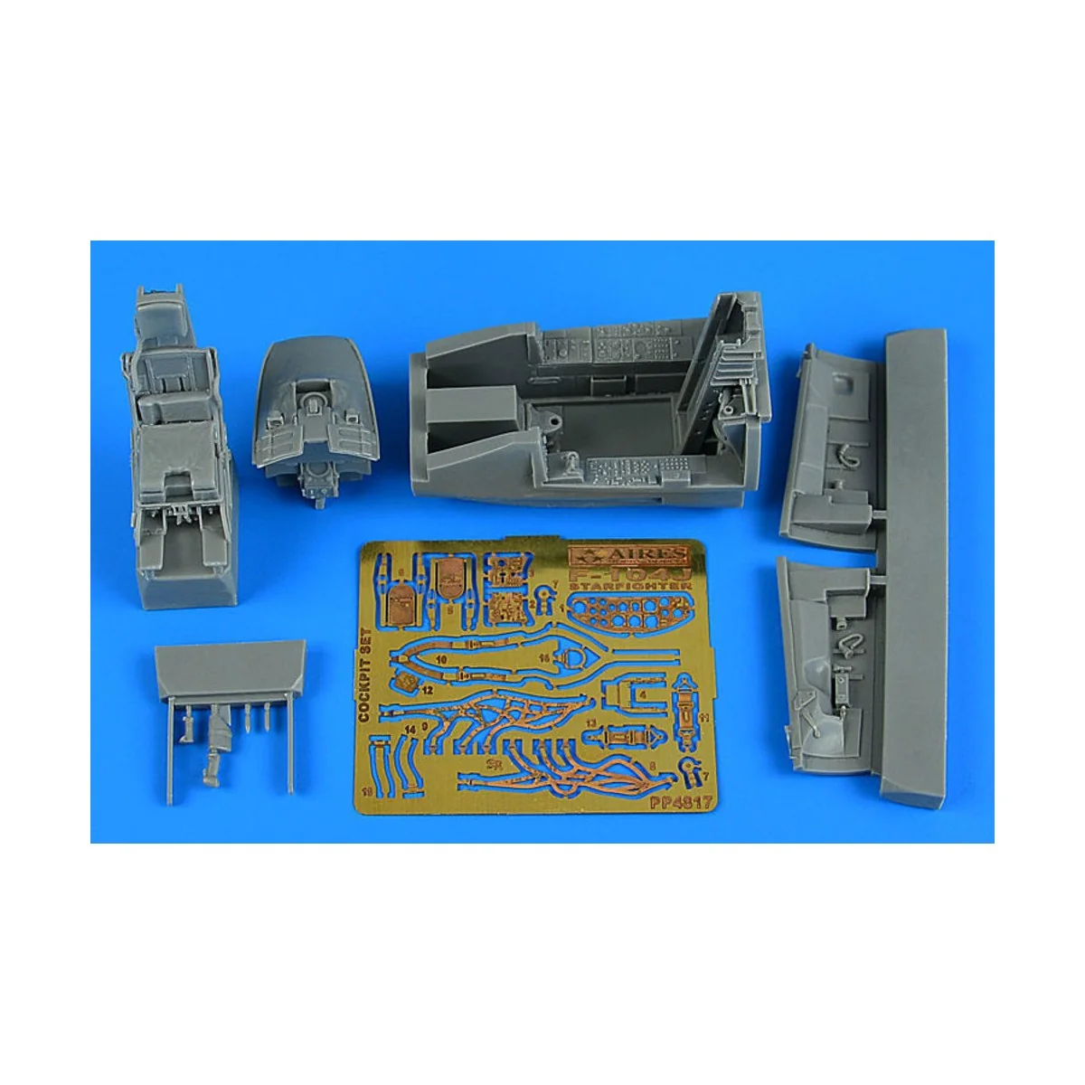 F-104J Starfighter cockpit set for Kinetic, 1/48 - Aires 4817