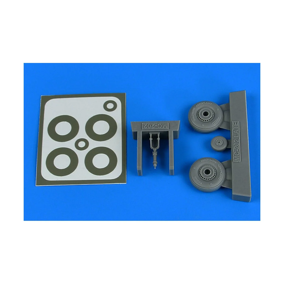 Macchi Mc.202 - late wheels & paint masks for Eduard/hasegawa, 1/48...