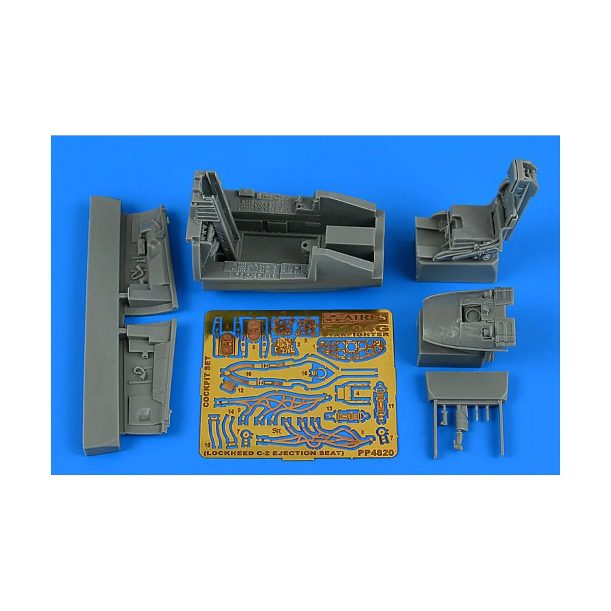 F-104G Starfighter cockpit set (C-2 ej. seat) for Kinetic, 1/48 - A...