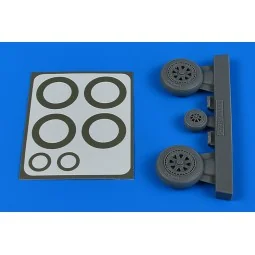 J-29 Tunnan wheels & paint masks - Aires 4822