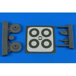 Macchi Mc.200 - early wheels & paint masks for Italeri, 1/48 - Aire...