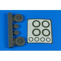 E-2 Hawkeye/C-2 Greyhound wheels paint masks for Kinetic - Aires 4829