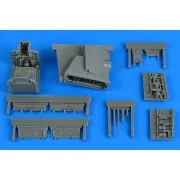 Harrier GR.1/GR.3 wheel bay for KINETIC, 1/48 - Aires 4838