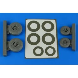 A-26B/C (B-26B/C) Invader wheels & paint masks late for ICM - Aires...