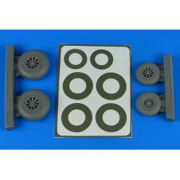 A-26B/C (B-26B/C) Invader wheels & paint masks late - diamond patte...