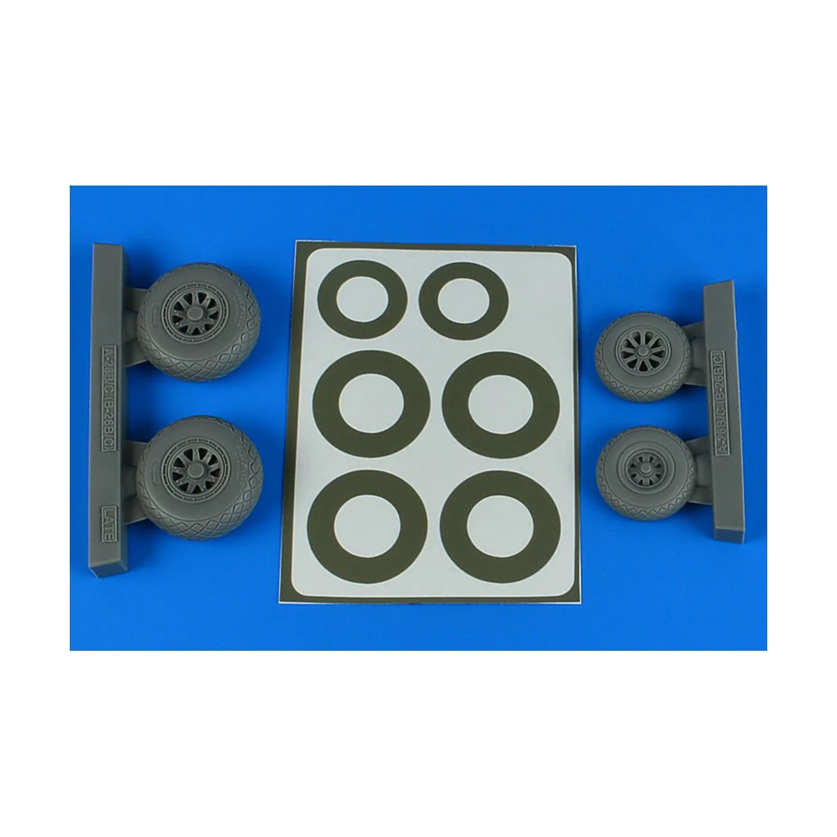 A-26B/C (B-26B/C) Invader wheels & paint masks late - diamond patte...