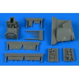 Harrier AV-8A wheel bay for KINETIC, 1/48 - Aires 4851