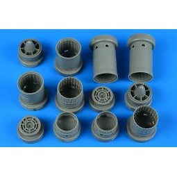 F-4B/N/C/D Phantom II exhaust nozzles, 1/48 - Aires 4866