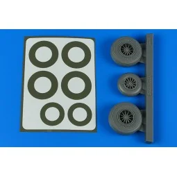 B-26K Invader wheels & paint masks late - Aires 4867