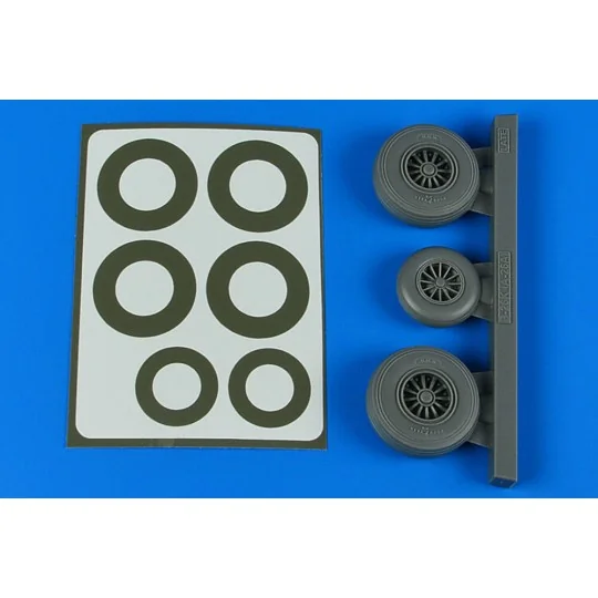 B-26K Invader wheels & paint masks late - Aires 4867