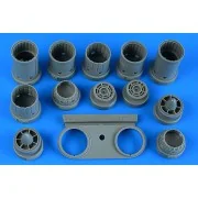RA-5C Vigilante exhaust nozzles - late, 1/48 - Aires 4877 RA-5C Vigilante exhaust nozzles - late, 1/48 - Aires 4877