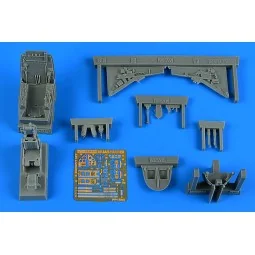 AV-8A/S Harrier (VA.1 Matador) cockpit set KINETIC, 1/48 - Aires 4885