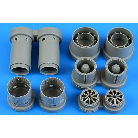 Rafale exhaust nozzles for HOBBY BOSS, 1/48 - Aires 4888 Rafale exhaust nozzles for HOBBY BOSS, 1/48 - Aires 4888
