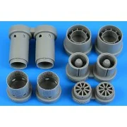 Rafale exhaust nozzles for HOBBY BOSS, 1/48 - Aires 4888 Rafale exhaust nozzles for HOBBY BOSS, 1/48 - Aires 4888