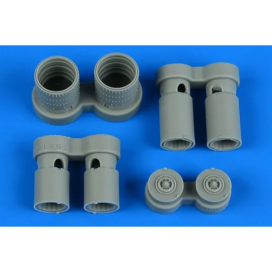 F-5E/F Tiger II exhaust nozzles for AFV CLUB/EDUARD, 1/48 - Aires 4909