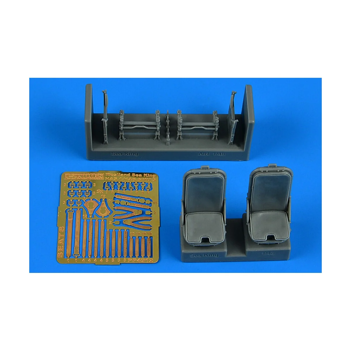 Westland Sea King HAS.1/HAS.5/HU.5 pilot & co-pilot seats AIRFIX, 1... Westland Sea King HAS.1/HAS.5/HU.5 pilot & co-pilot seats AIRFIX, 1...