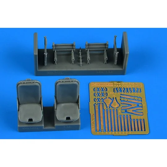 Sea King HAR Mk.3/5/AEW Mk.2A pilot & co-pilot seats HASEGAWA, 1/48... Sea King HAR Mk.3/5/AEW Mk.2A pilot & co-pilot seats HASEGAWA, 1/48...