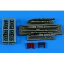 F-5E Tiger II pylons & missile launchers für AFV CLUB, 1/48 - Aires...