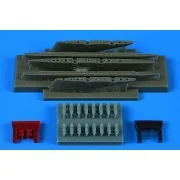 RF-5E Tiger II pylons & missile launchers für AFV CLUB, 1/48 - Aire...