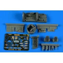 TBM Avenger Cocpit set Cockpit-Set mit Abwehrturm - Aires 7002