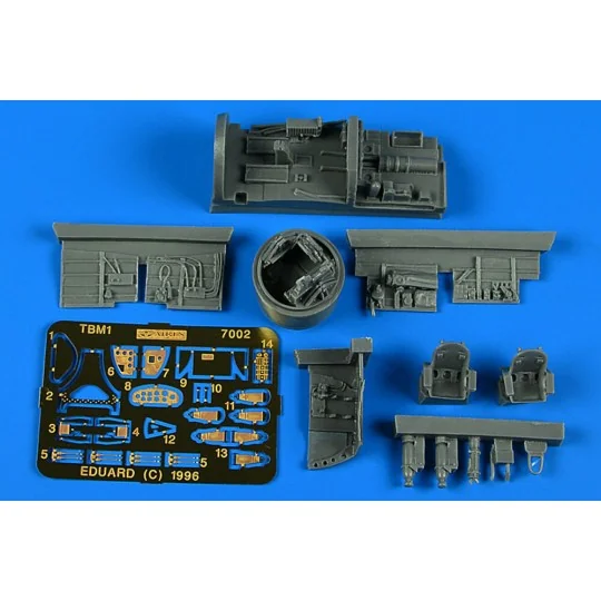TBM Avenger Cocpit set Cockpit-Set mit Abwehrturm, 1/72 - Aires 7002 TBM Avenger Cocpit set Cockpit-Set mit Abwehrturm, 1/72 - Aires 7002