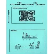 A-7E Corsair II Cockpit Set Späte Version für Fujimi Bausatz, 1/72 ... A-7E Corsair II Cockpit Set Späte Version für Fujimi Bausatz, 1/72 ...