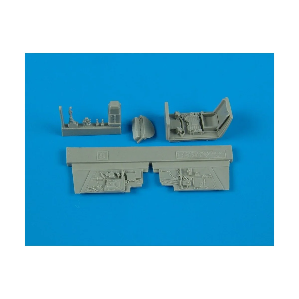 BF 109G-6 cockpit set Für FINE MODELS Bausatz, 1/72 - Aires 7156