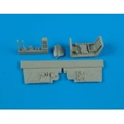 BF 109G-6 cockpit set Für FINE MODELS Bausatz, 1/72 - Aires 7156