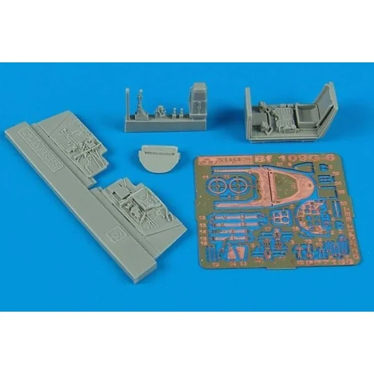 BF 109G-6 cockpit set Für FINE MODELS Bausatz - Aires 7156