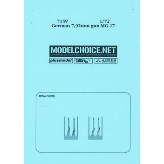 German 7, 92mm gun MG 17, 1/72 - Aires 7159